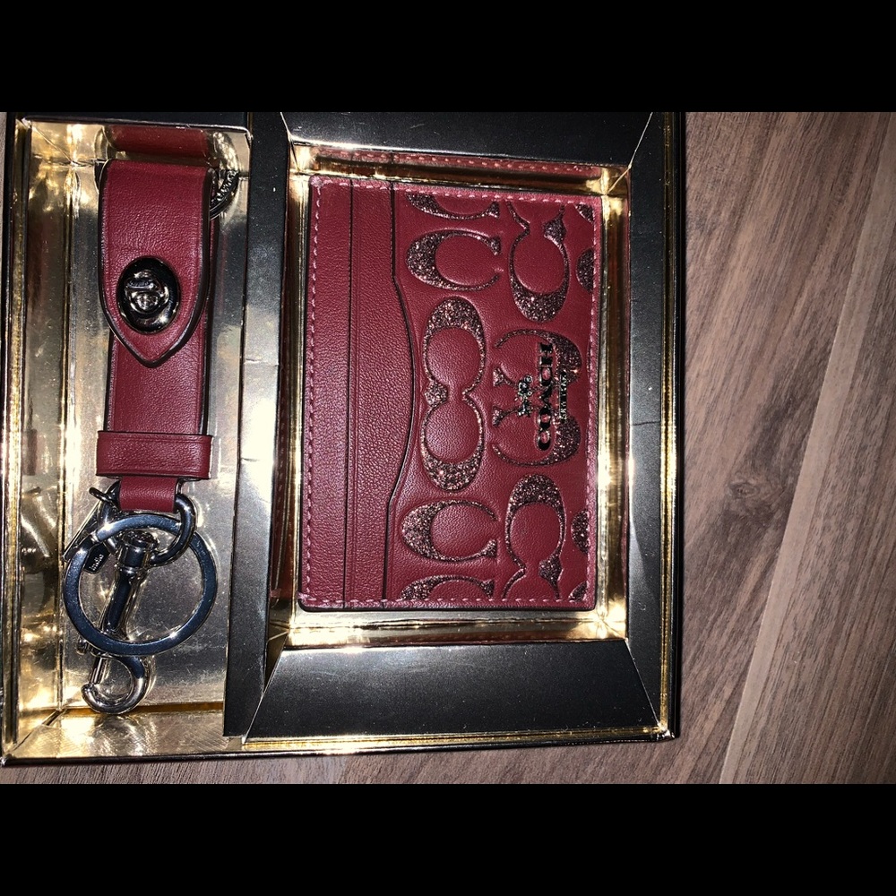 Authentic Coach Wallet and Keychain NWT+Packaging